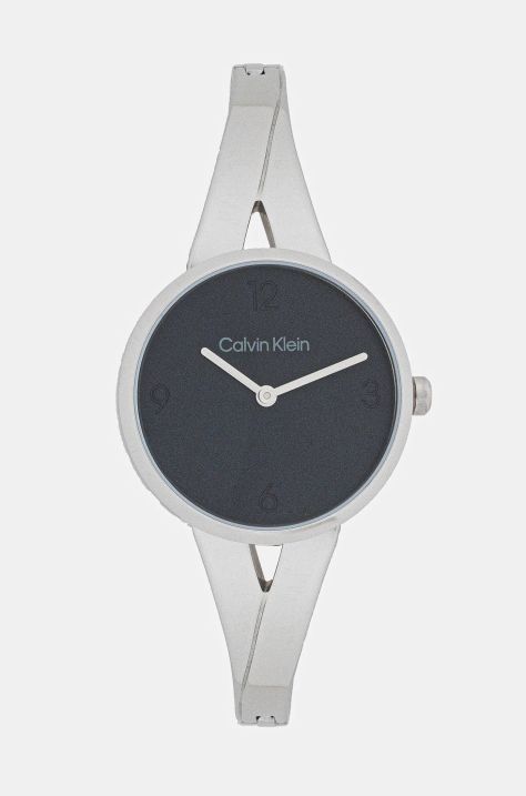 Ρολόι Calvin Klein χρώμα: ασημί, 25100026