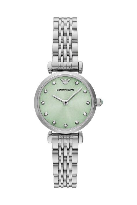 Hodinky Emporio Armani GIANNI T-BAR stříbrná barva, AR11667
