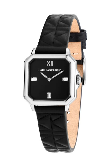 Hodinky Karl Lagerfeld černá barva, R0551102502