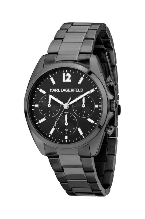 Karl Lagerfeld zegarek damski kolor czarny R0553101501