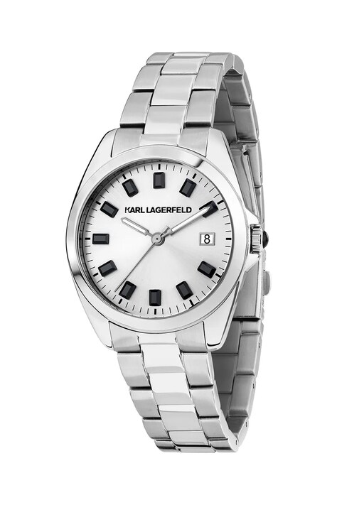 Karl Lagerfeld zegarek damski kolor srebrny R0553101514