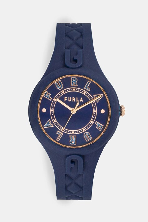 Furla ceas ATHLEISURE femei, culoarea albastru marin, WW00056014L3