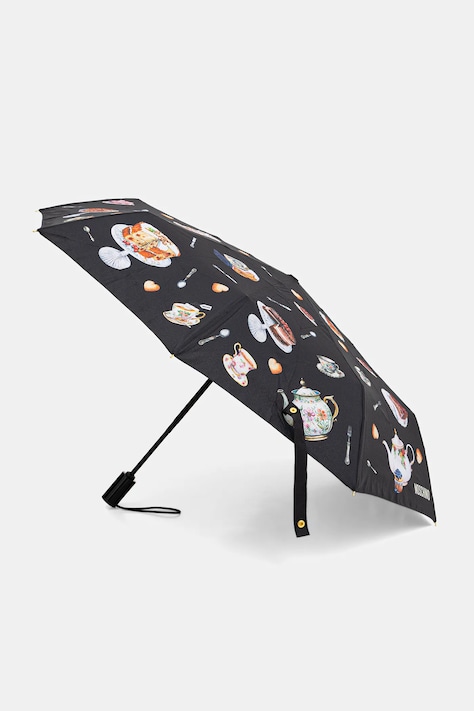 Moschino umbrelă culoarea negru, 8953