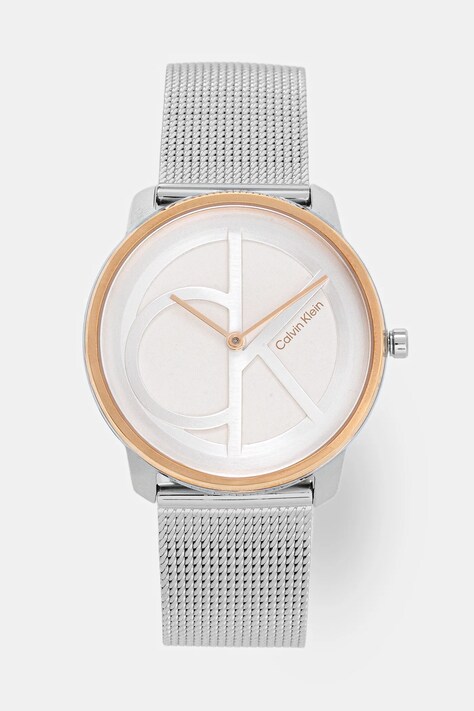 Calvin Klein zegarek damski kolor srebrny 25200033