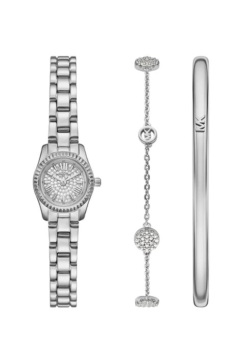 Michael Kors zegarek i bransoletki damski kolor srebrny MK4948SET