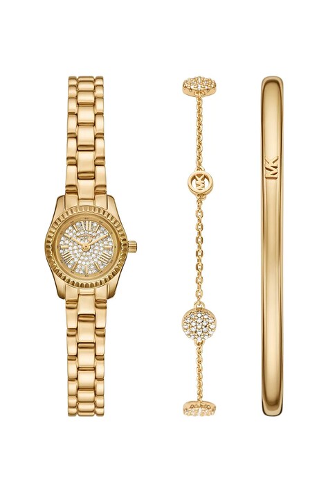 Michael Kors zegarek i bransoletki damski kolor złoty MK4944SET