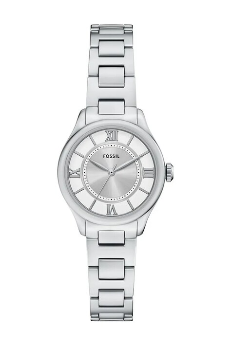 Fossil zegarek damski kolor srebrny ES5419