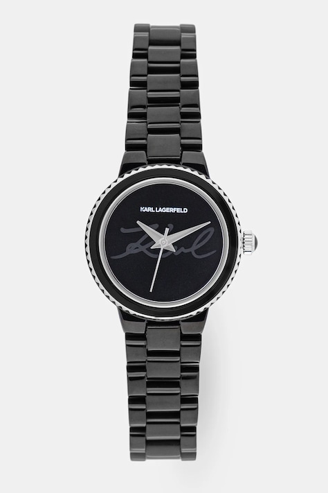 Karl Lagerfeld zegarek damski kolor czarny R0553104506