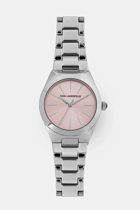 Karl Lagerfeld zegarek damski kolor srebrny R0553105510