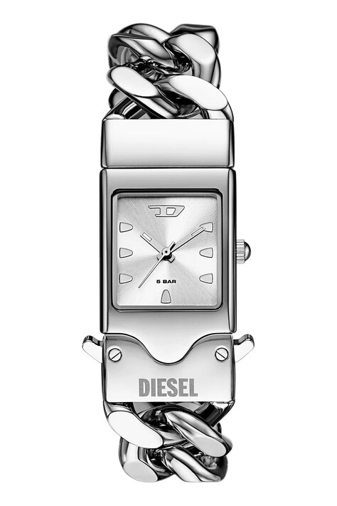 Diesel zegarek damski kolor srebrny DZ2225