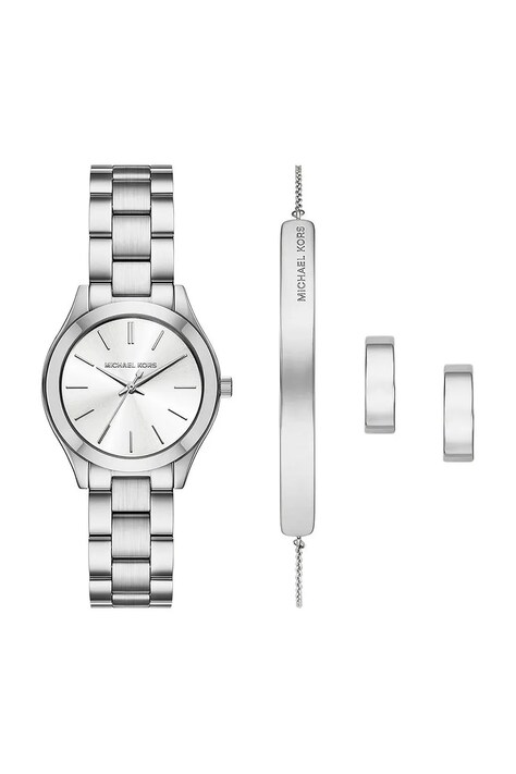 Michael Kors zegarek damski kolor srebrny MK7563SET