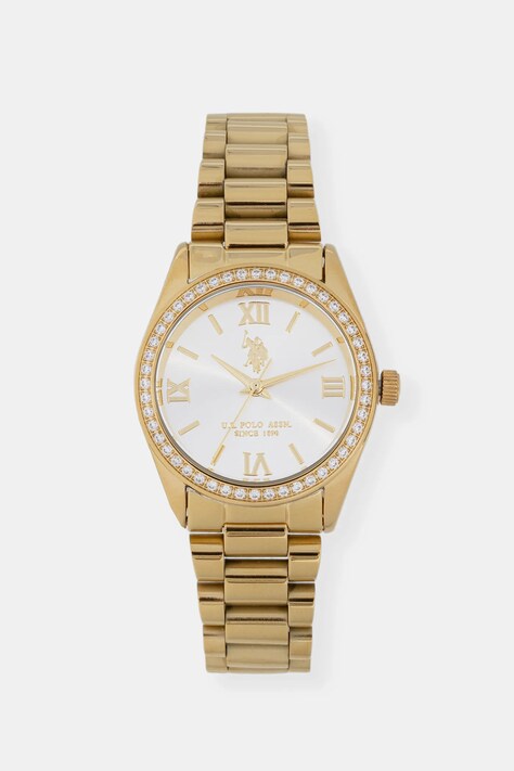 U.S. Polo Assn. zegarek MELANIE damski kolor złoty USP8463YG