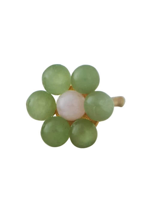 Design Letters aranyozott ezüst fülbevaló 90404002GREEN