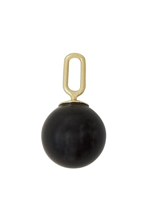 Design Letters zawieszka ze srebra pokrytego złotem 90302021BLACKAGATE