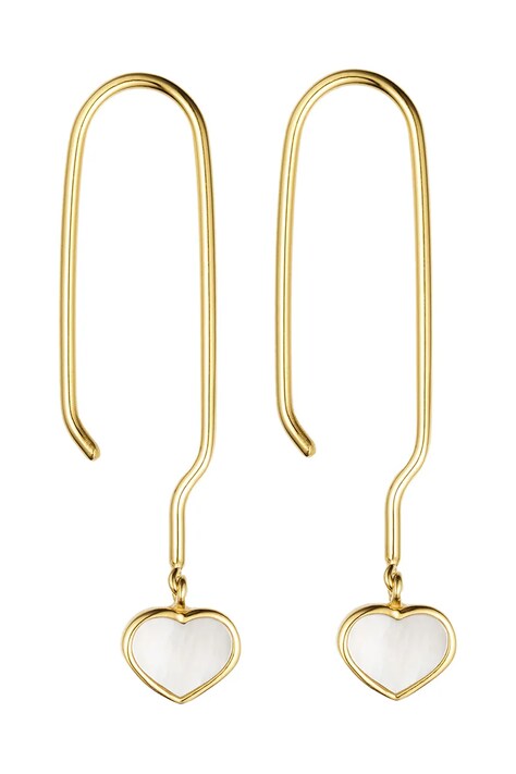 Срібні сережки з позолотою Design Letters 90405006PEARL