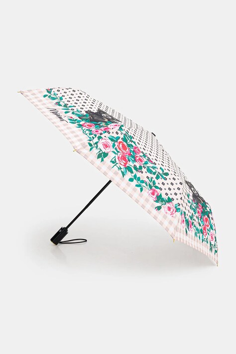Moschino parasol kolor różowy 8997