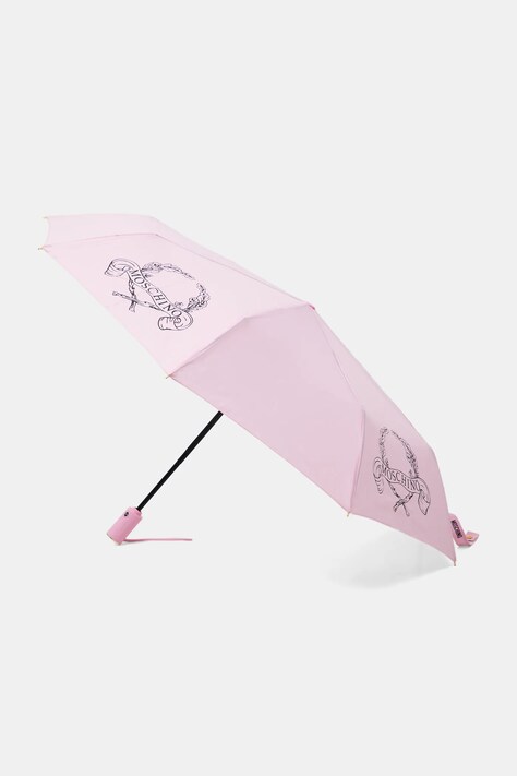 Moschino parasol kolor różowy 8981