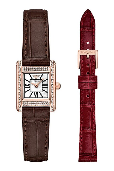 Emporio Armani zegarek damski kolor złoty AR80083SET