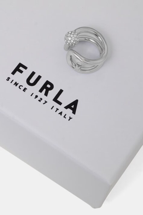 Furla Каблучка жіноча металева з цирконієм — фото 3