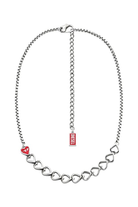 Diesel κολιέ γυναικείο από ανοξείδωτο ατσάλι DX1666040