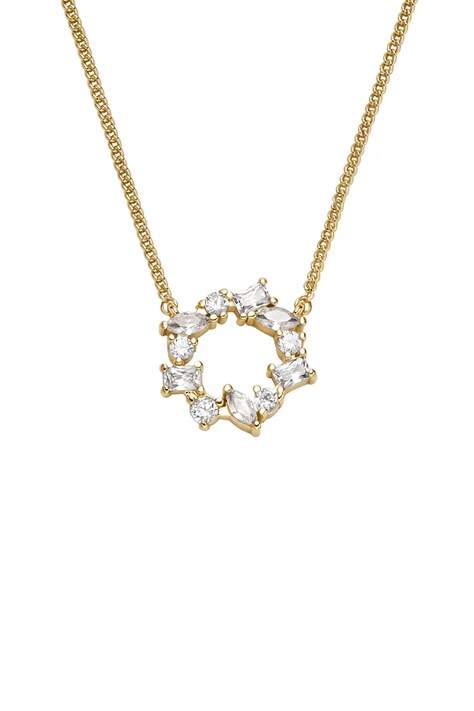 Fossil naszyjnik z zawieszką damski z kryształem Ellis JA7295710