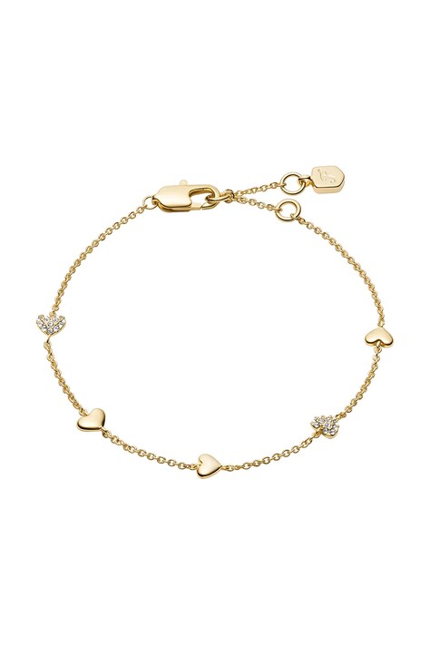 Fossil bransoletka damska metalowa z kryształem Sutton JA7299710