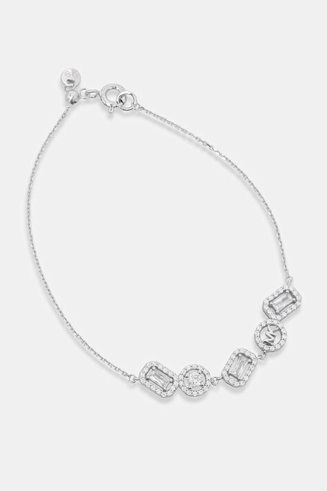 Michael Kors bransoletka damska srebrna z cyrkonią MKC1842040