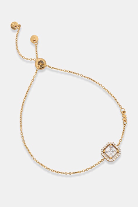 Michael Kors bransoletka damska ze srebra pozłacanego z cyrkonią MKC1844710