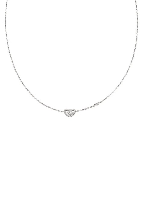 Emporio Armani naszyjnik damski srebrny z cyrkonią Sentimental EG3646040