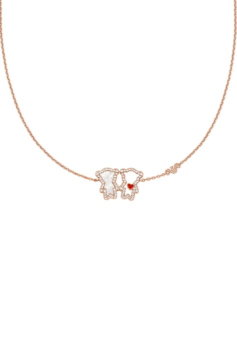 Emporio Armani naszyjnik damski mosiężny z cyrkonią Sentimental EGS3351221