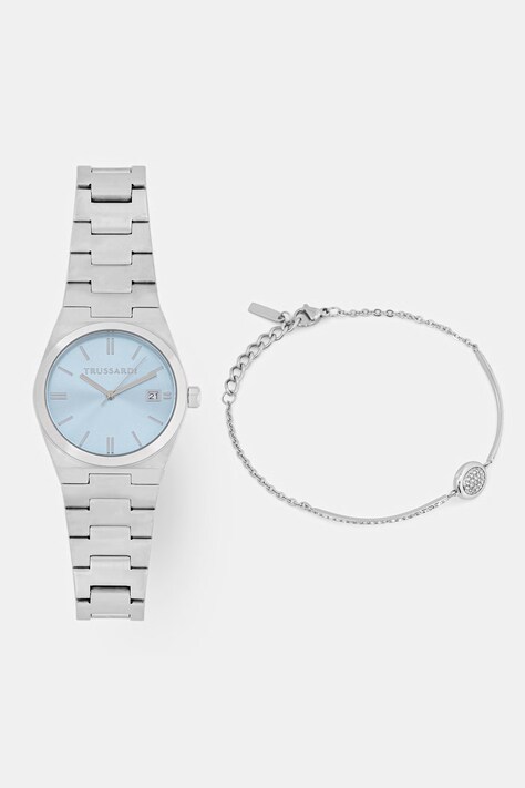 Trussardi zestaw zegarek i bransoletka damskie T-MILANO R2453175501