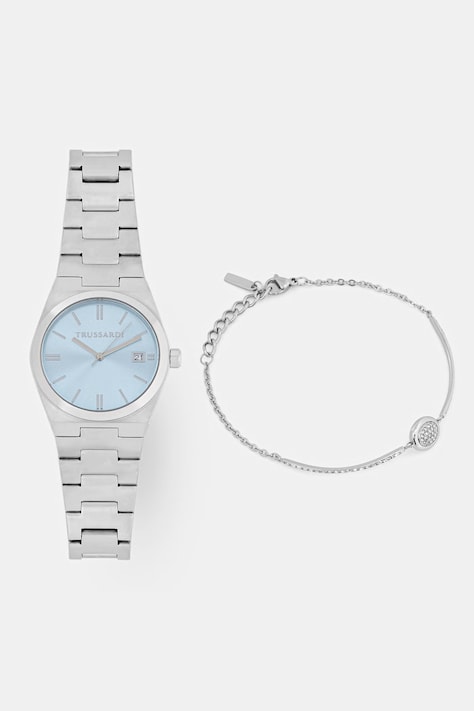 Trussardi zestaw zegarek i bransoletka damskie T-MILANO R2453175501