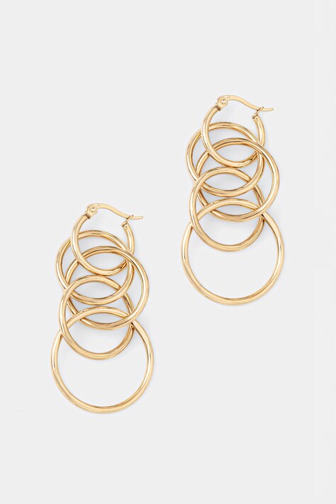 Lilou kolczyki damskie pozłacane 261/60/KOL/PO