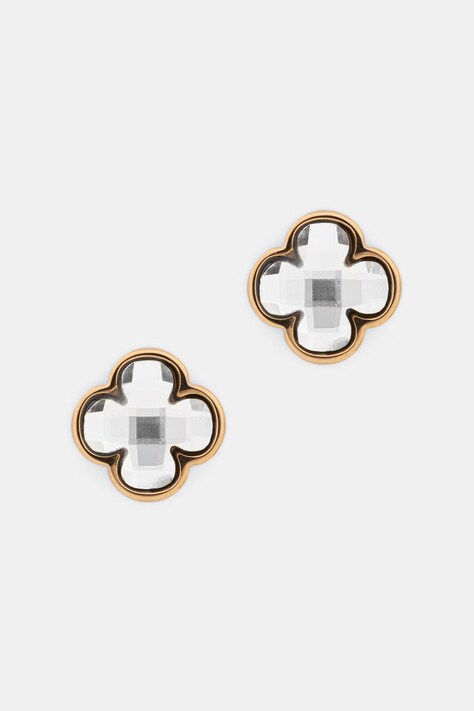 Lilou kolczyki damskie pozłacane Mini Icons 176/10/KOL/4/BIA/PO