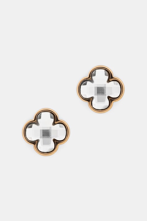 Lilou kolczyki damskie pozłacane Mini Icons 176/10/KOL/4/BIA/PO