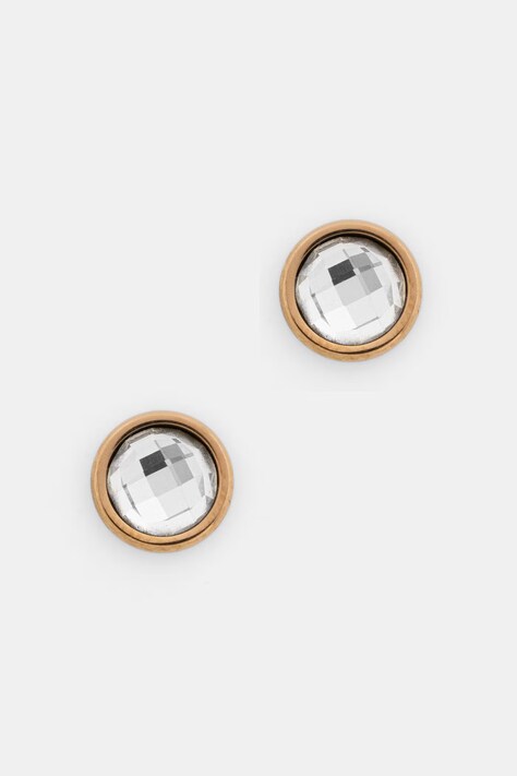 Lilou kolczyki damskie pozłacane Mini Icons 176/7/KOL/1/BIA/PO