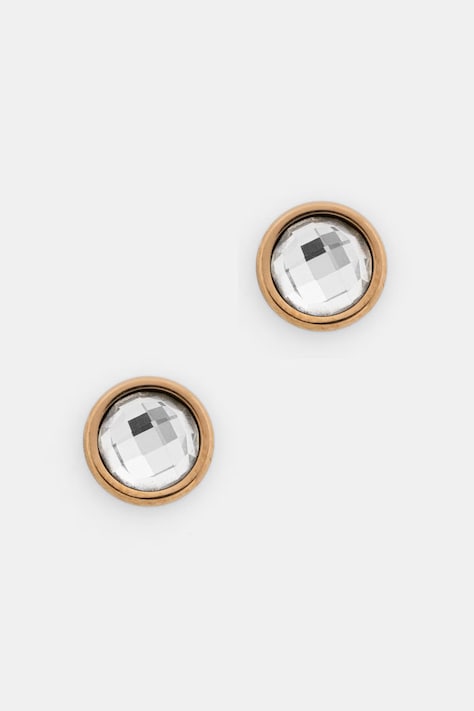 Lilou kolczyki damskie pozłacane Mini Icons 176/7/KOL/1/BIA/PO