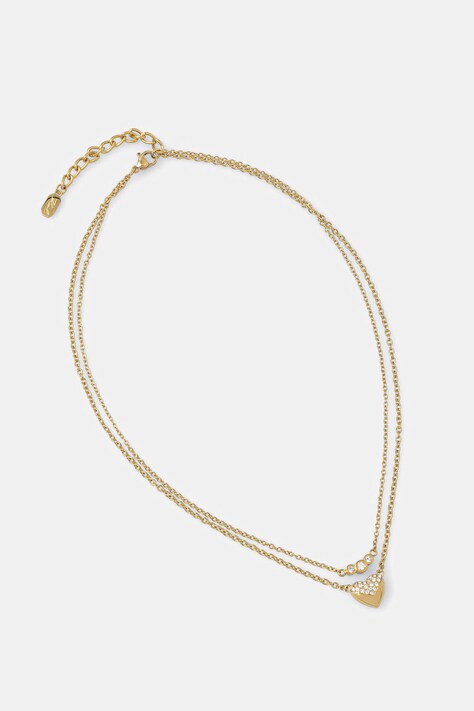 Karl Lagerfeld naszyjnik z zawieszką damski ze stali nierdzewnej z kryształem KLBJW02