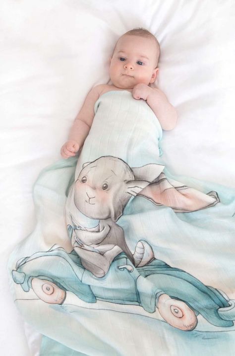 Pokrivač za povijanje beba od bambusa Effiki