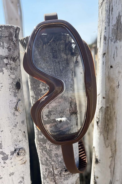 Detské plavecké okuliare Petites Pommes HANS GOGGLES hnedá farba, HANS