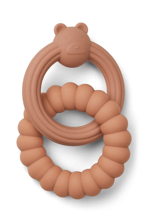 Liewood gryzak dziecięcy Herbert Mr. Bear Teether różowy LW20027