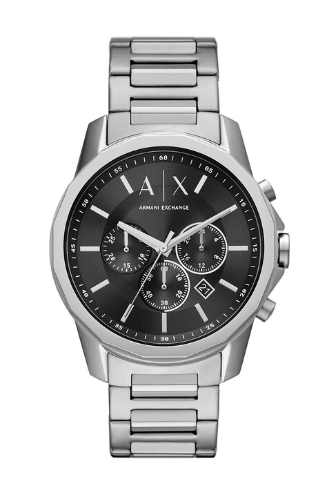 Armani Exchange óra ezüst, férfi