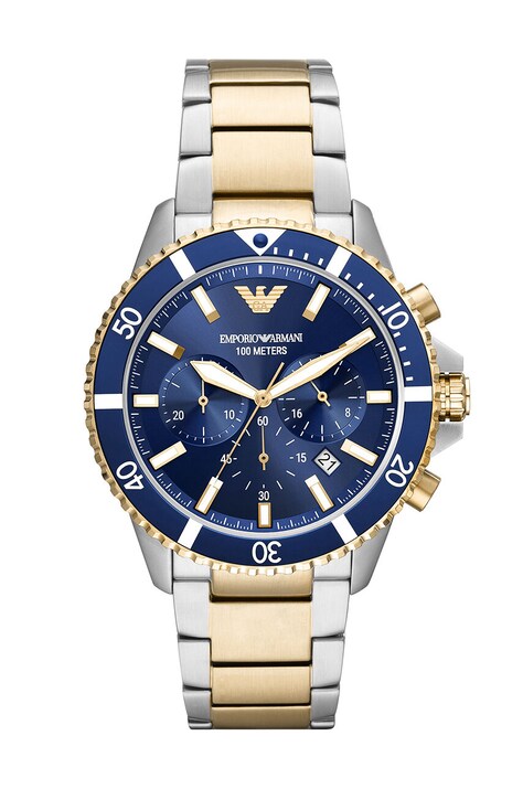 Годинник Emporio Armani чоловічий колір срібний