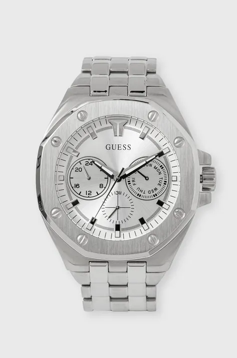 Guess zegarek GW0278G1 męski kolor srebrny
