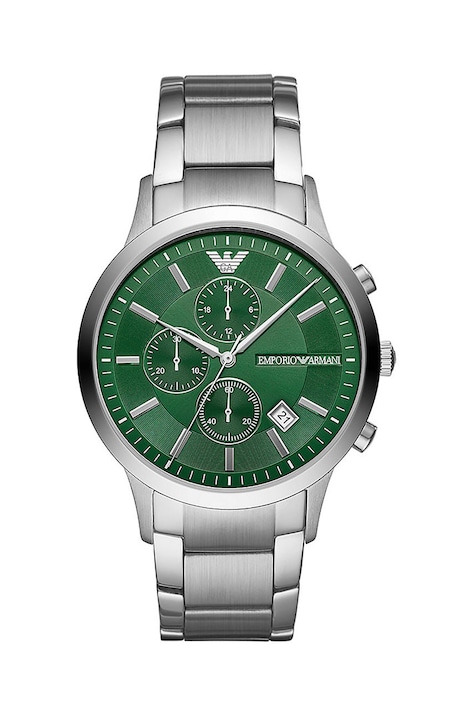 Годинник Emporio Armani чоловічий колір срібний