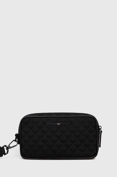 Kozmetična torbica Emporio Armani črna barva