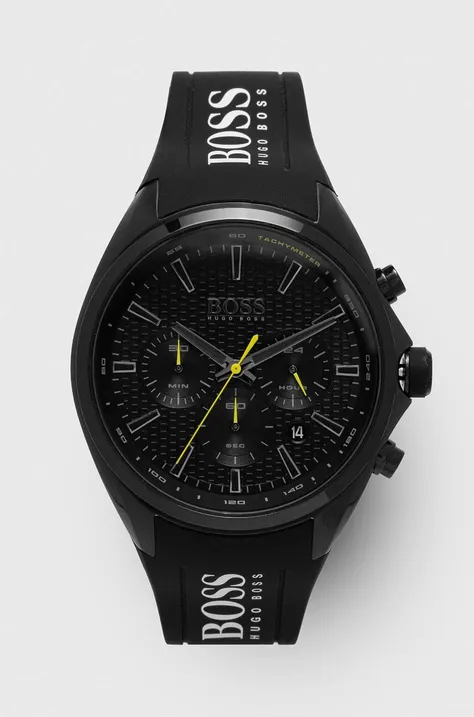 Ρολόι Hugo Boss 1513859 χρώμα: μαύρο