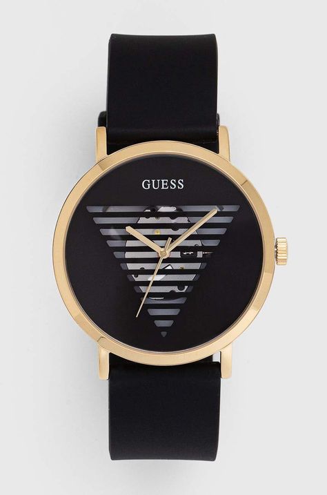 Guess zegarek męski kolor czarny