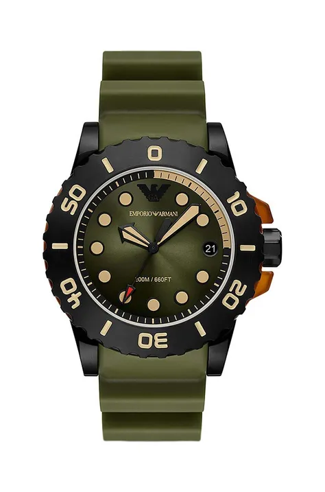 Годинник Emporio Armani чоловічий колір зелений