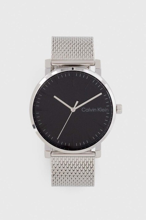 Calvin Klein ceas 25200260 barbati, culoarea argintiu
